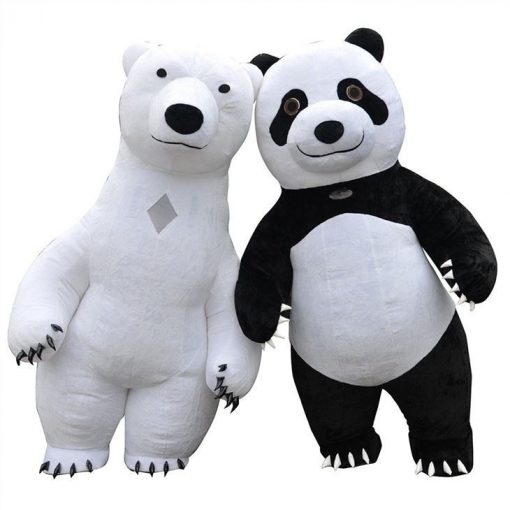 plush polar bear inflatable mascot11110588124