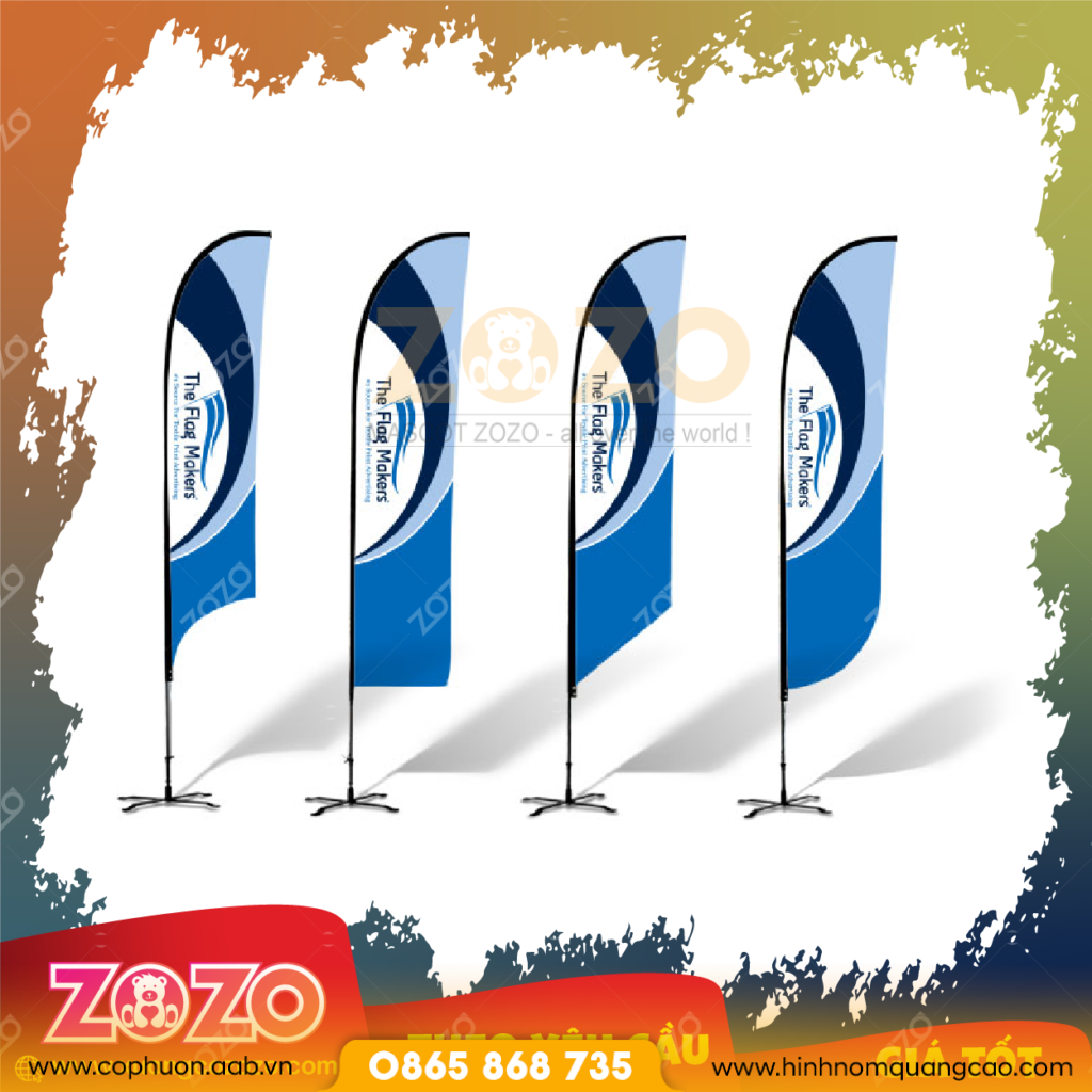 Top Xưởng Sản Xuất Cờ Phướn Tại TPHCM Giá Xưởng – ZoZo Gò Vấp Uy Tín, Chất Lượng 1 Cờ phướn quảng cáo tại Hà Nội