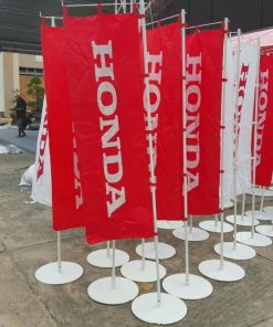 Cờ phướn quảng cáo giá bao nhiêu 7 Cờ Phướn Chữ Nhật In Logo theo yêu cầu