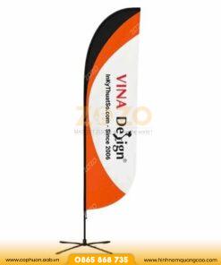 Cờ Phướn Giọt Lệ In Logo Quảng Bá Thương Hiệu