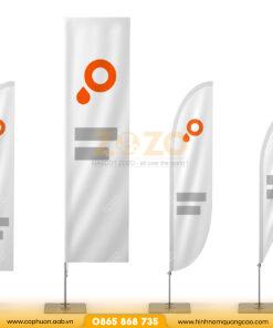 Cờ Phướn Giọt Lệ In Logo Quảng Bá Thương Hiệu