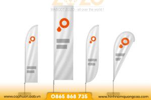 Cờ Phướn Giọt Lệ In Logo Quảng Bá Thương Hiệu