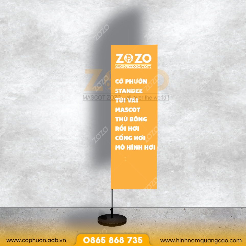 Cờ Phướn In Logo Công Ty 2 Cờ Phướn Chữ Nhật Giá Tốt