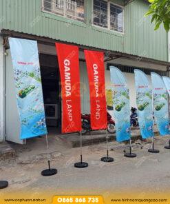 Cờ Phướn Chữ Nhật Quảng Cáo Ngoài Trời