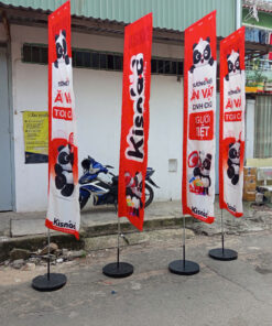 Cờ Phướn Chữ Nhật In Logo theo yêu cầu
