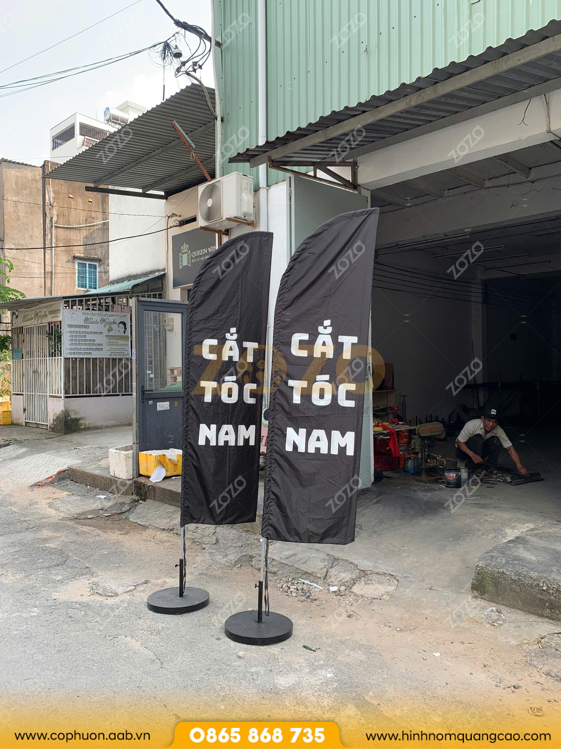 Xưởng cờ phướn tại HCM 1 May cờ phướn quảng cáo đẹp