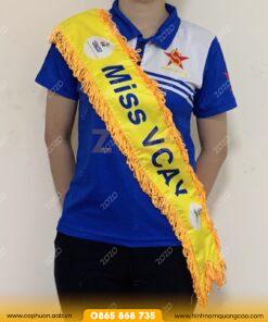 Băng đeo chéo sự kiện sắc đẹp in ấn sắc nét