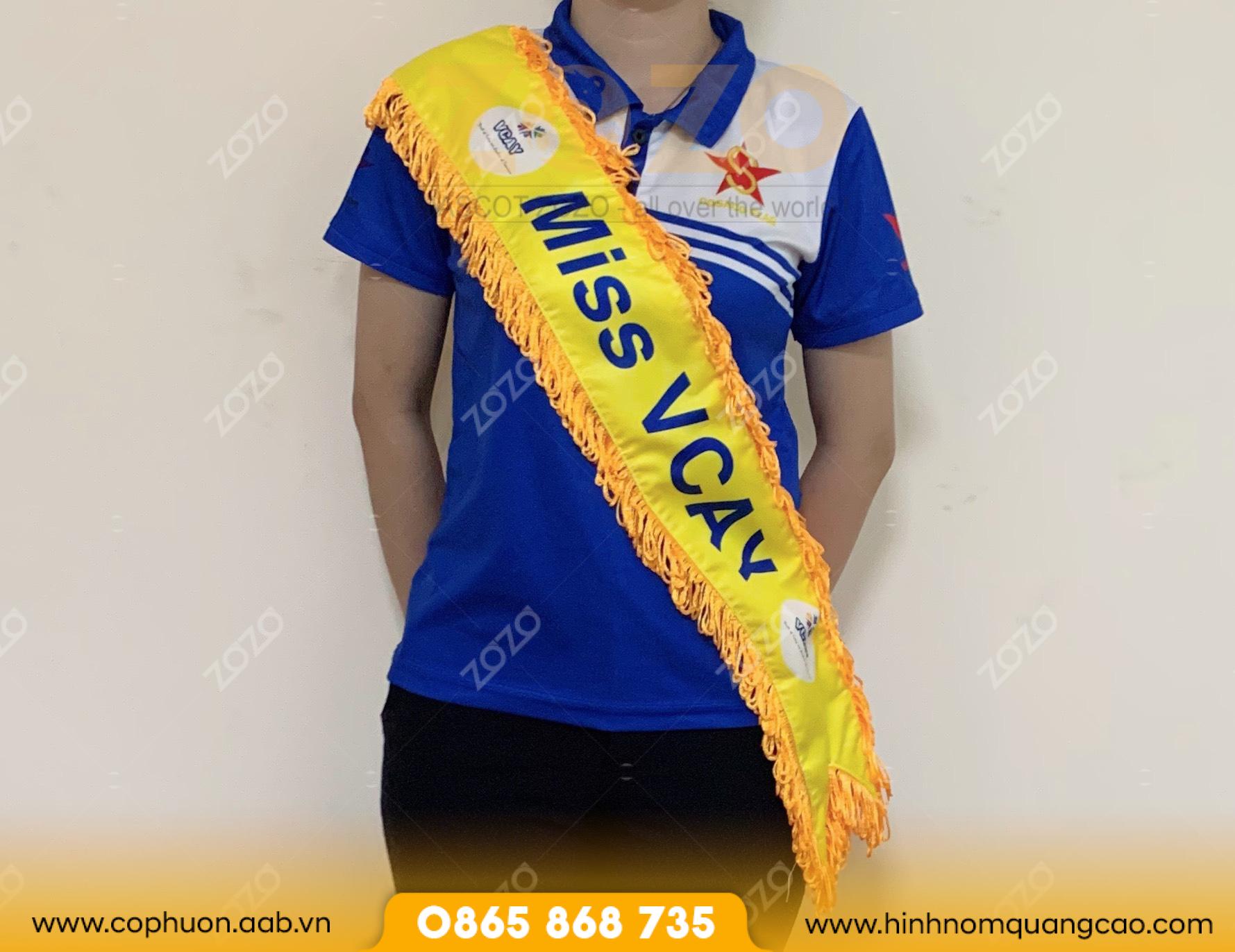 Băng đeo chéo sự kiện sắc đẹp in ấn sắc nét 3 Băng đeo chéo sự kiện sắc đẹp in ấn sắc nét