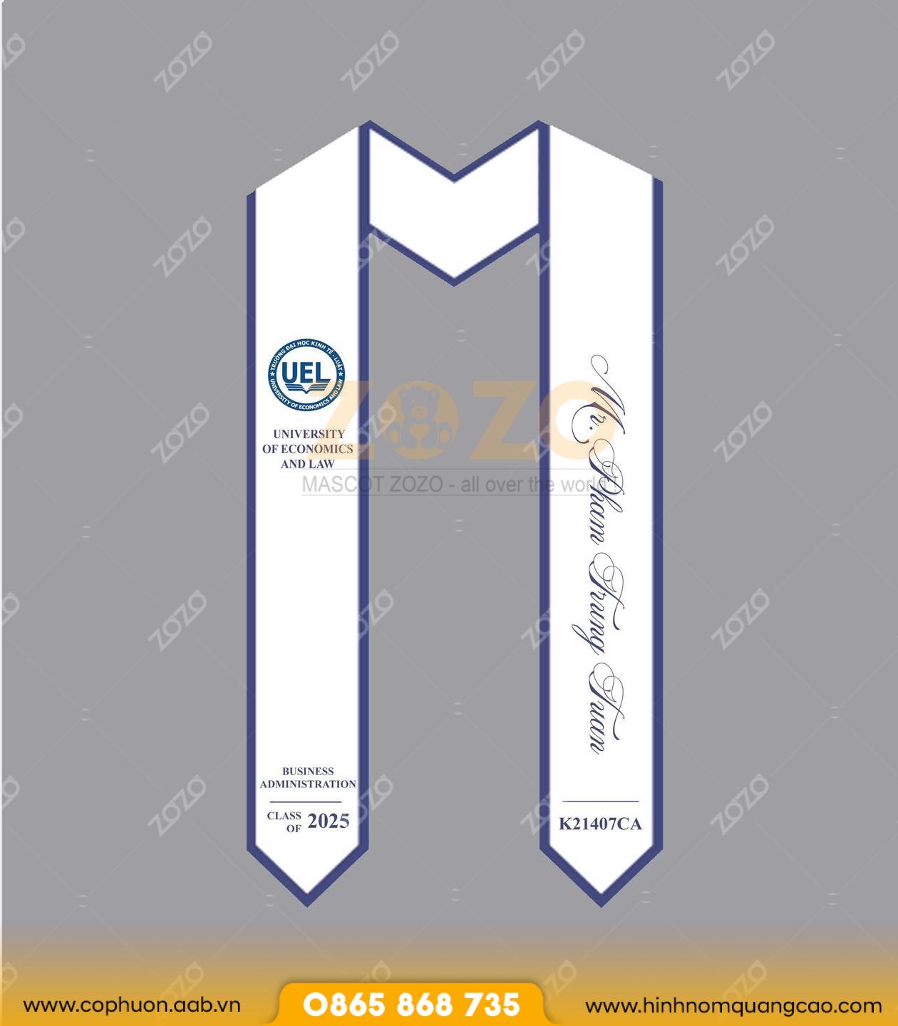 Sash tốt nghiệp giá rẻ may sẵn 3 Sash tốt nghiệp giá rẻ may sẵn