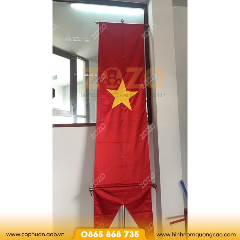 Cờ đuôi nheo mua ở đâu giá rẻ 2 Cờ đuôi nheo hội nghị thiết kế chuyên nghiệp