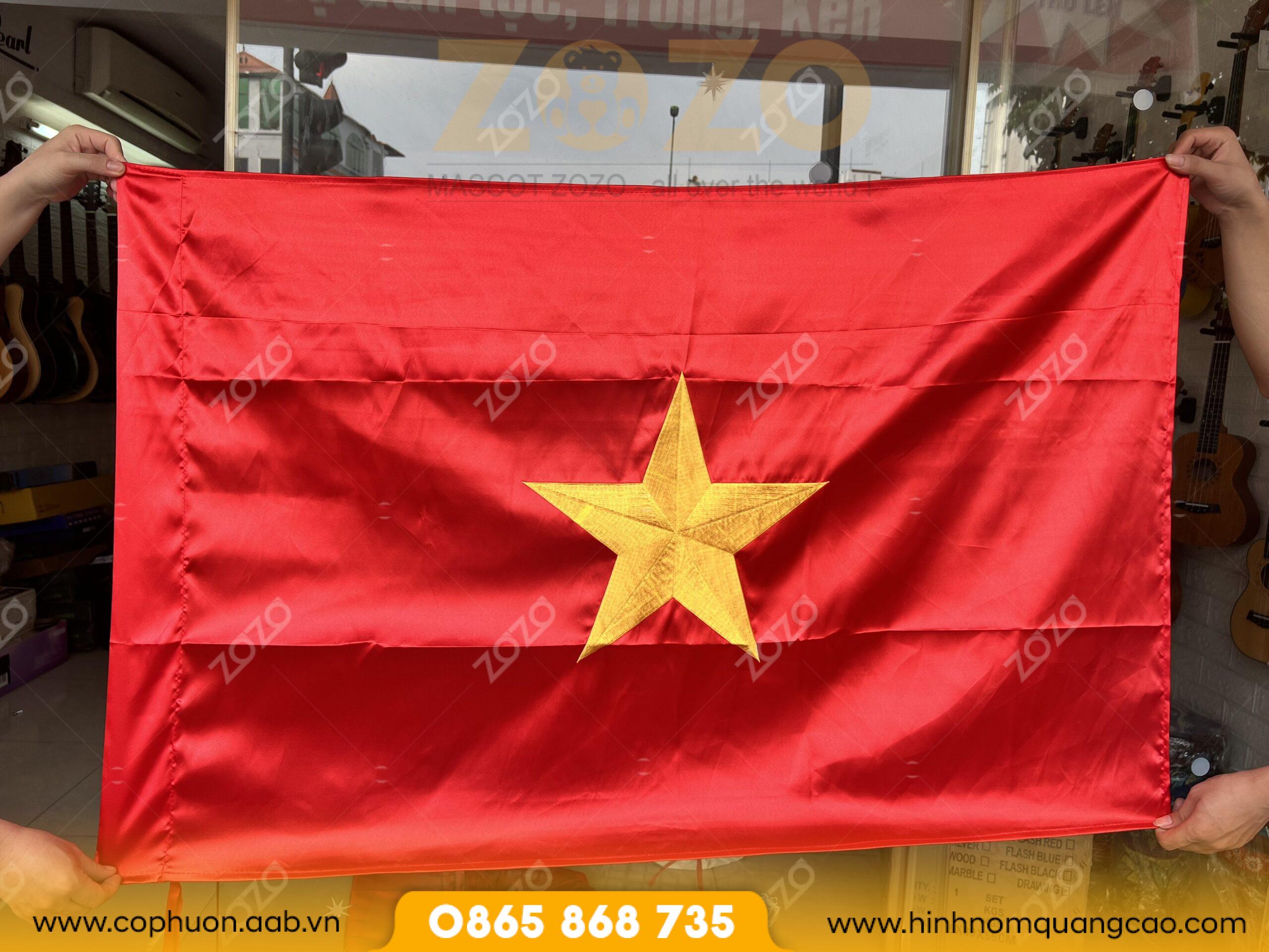 Bán sỉ cờ tổ quốc may sẵn 3 Cờ tổ quốc may theo yêu cầu thiết kế đẹp