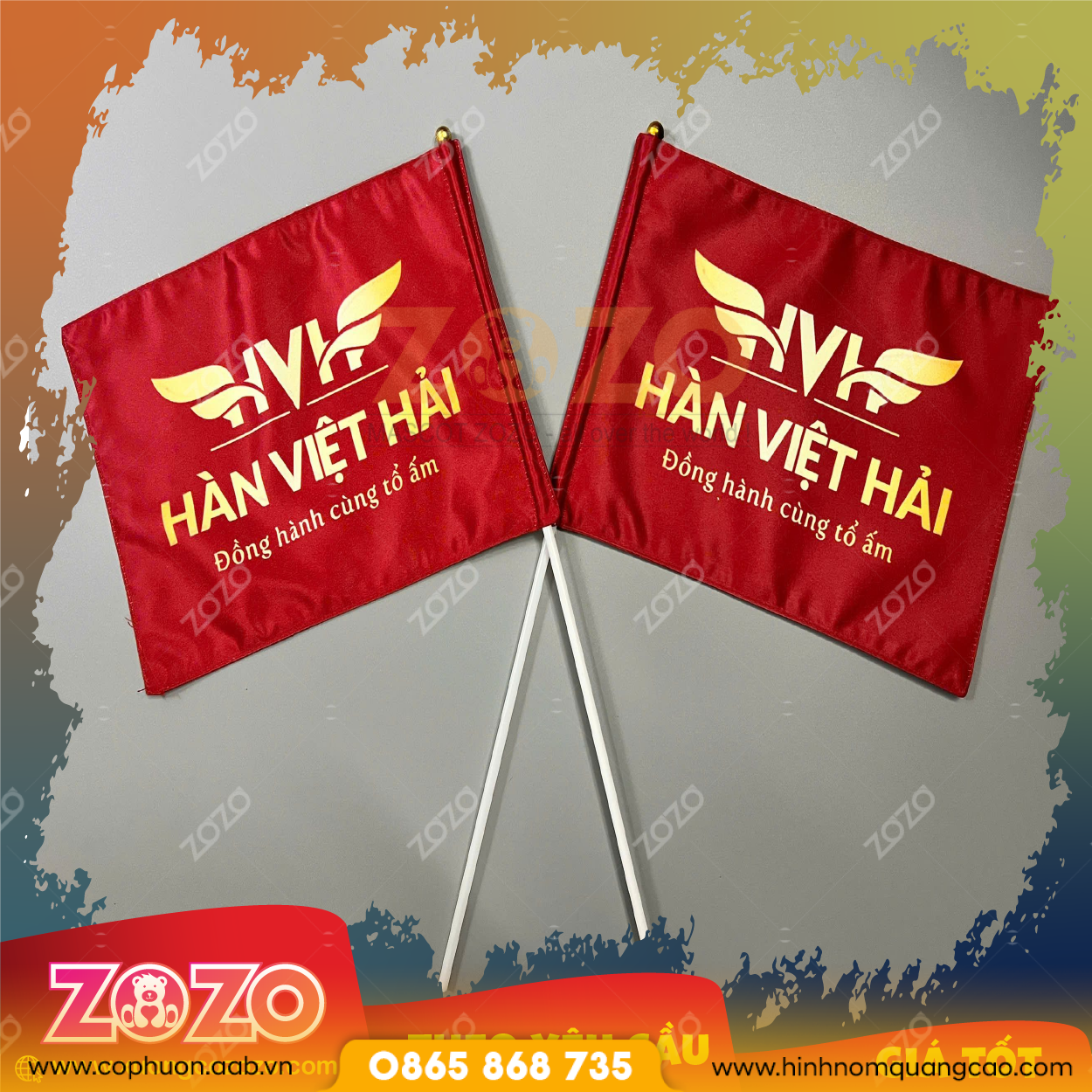 Cờ cầm tay bán sỉ số lượng lớn 1 CO CAM TAY 07