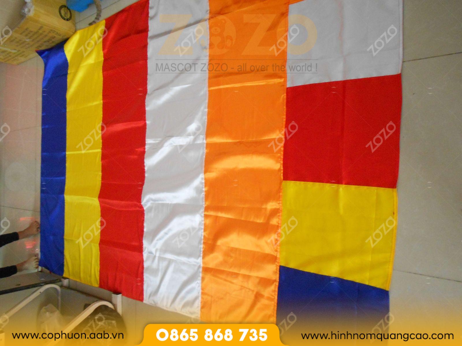 Cờ phật giáo treo thiết kế tinh tế 3 Cờ phật giáo treo thiết kế tinh tế