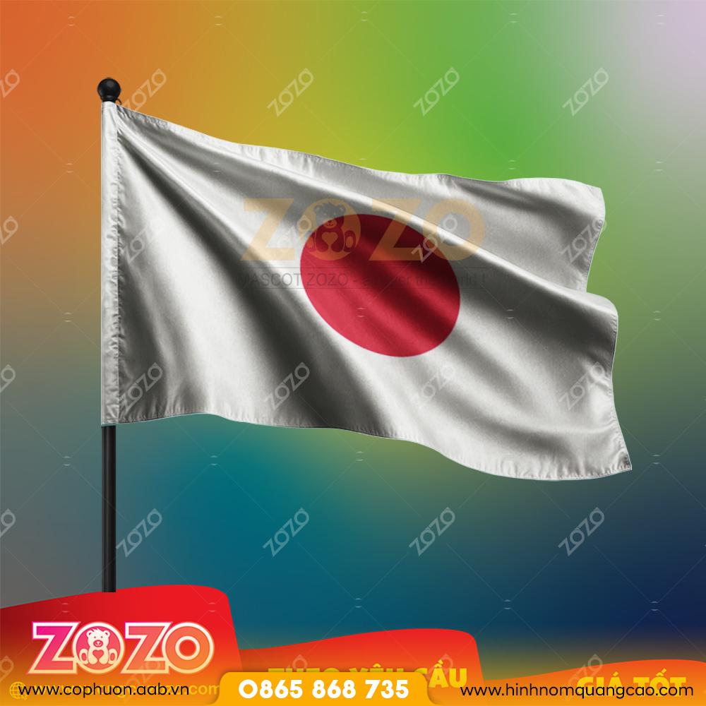 Cờ Nước Nhật may sẵn giá rẻ 1 Co Nuoc Nhat
