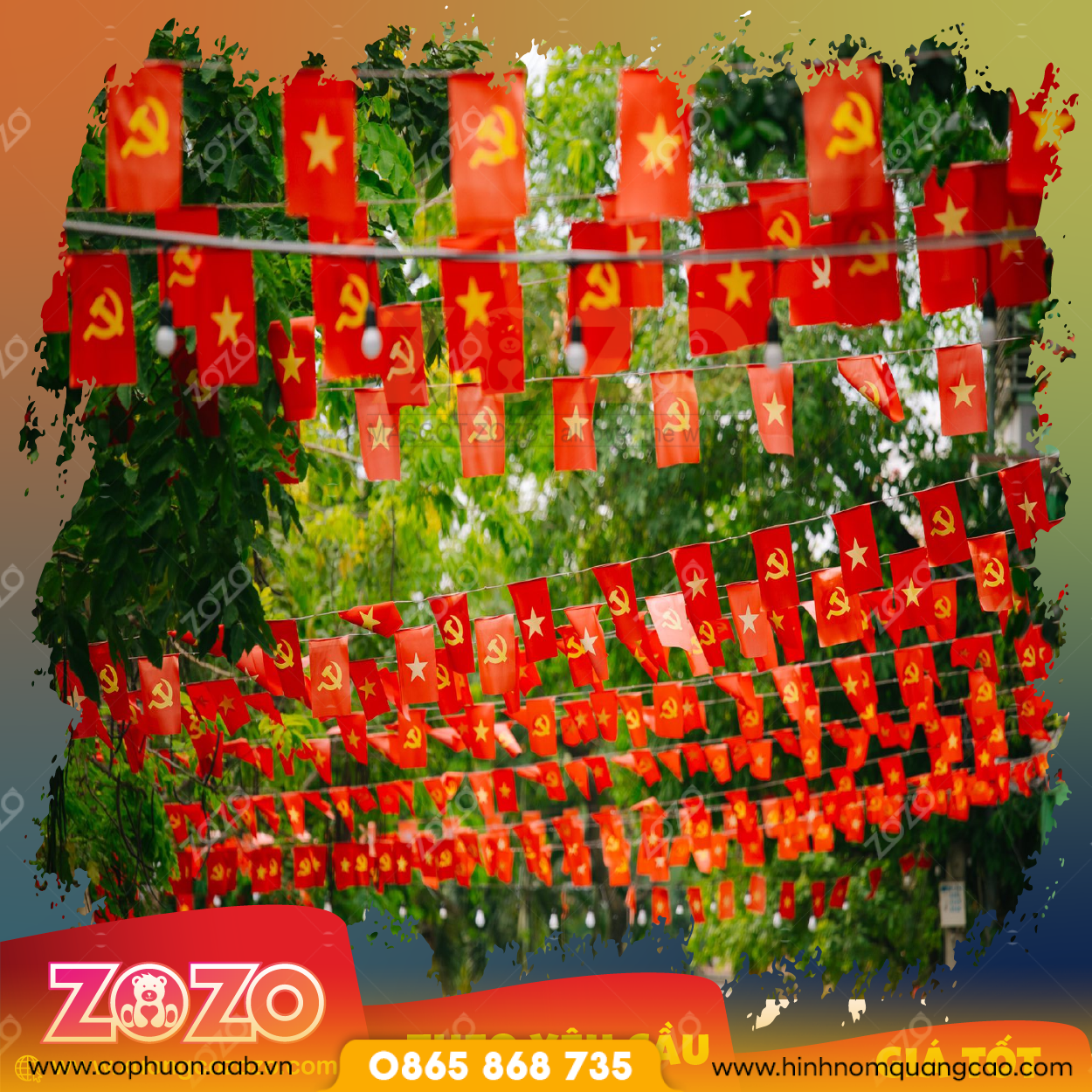 Cờ dây tổ quốc giá sỉ 1 Co day 01