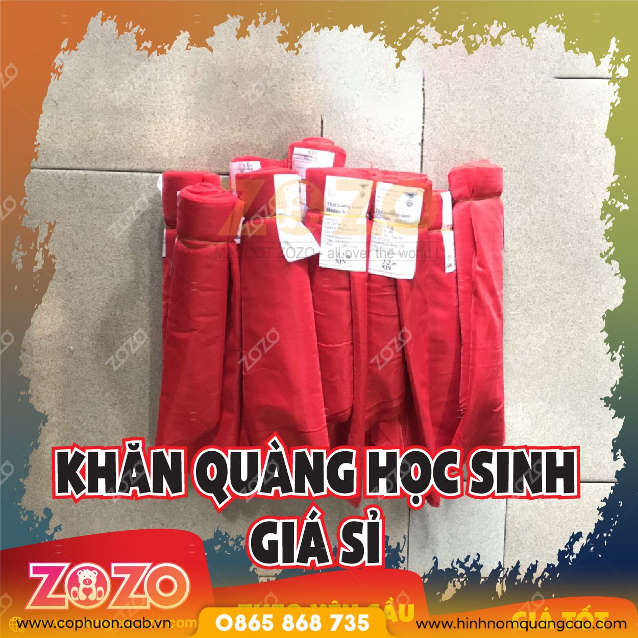 Khăn quàng học sinh giá sỉ may sẵn 1 Khang quang gia si 08