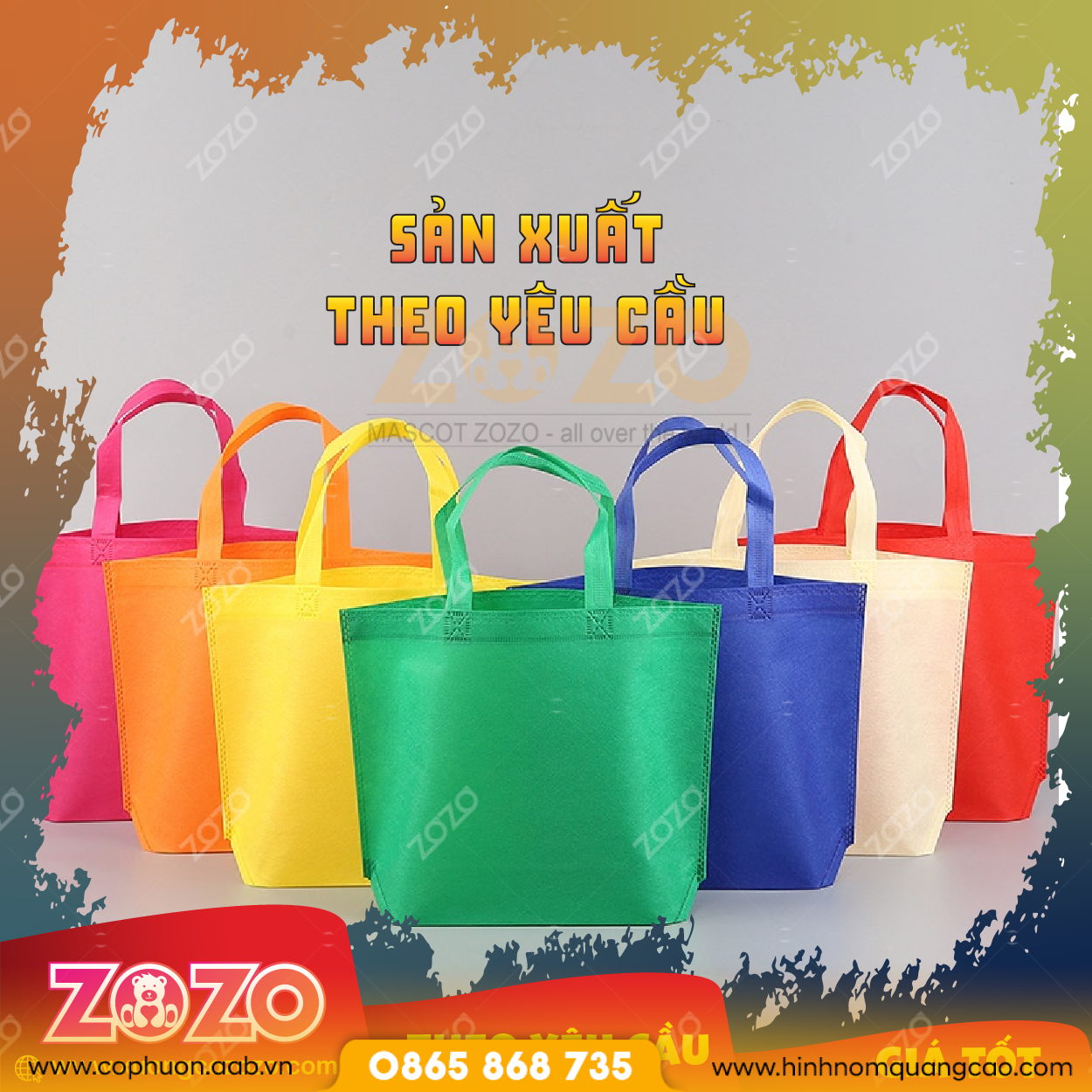 Túi vải không dệt in theo yêu cầu chất lượng cao 1 San xuat tui vai khong det 05