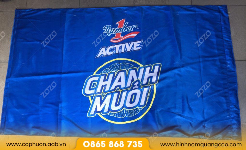 Cờ vải In Logo bền đẹp 3 Cờ vải In Logo bền đẹp