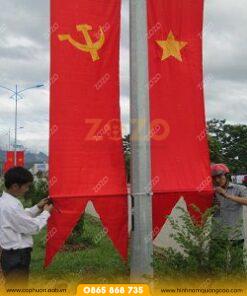 Cờ đuôi nheo may sẵn thiết kế đẹp