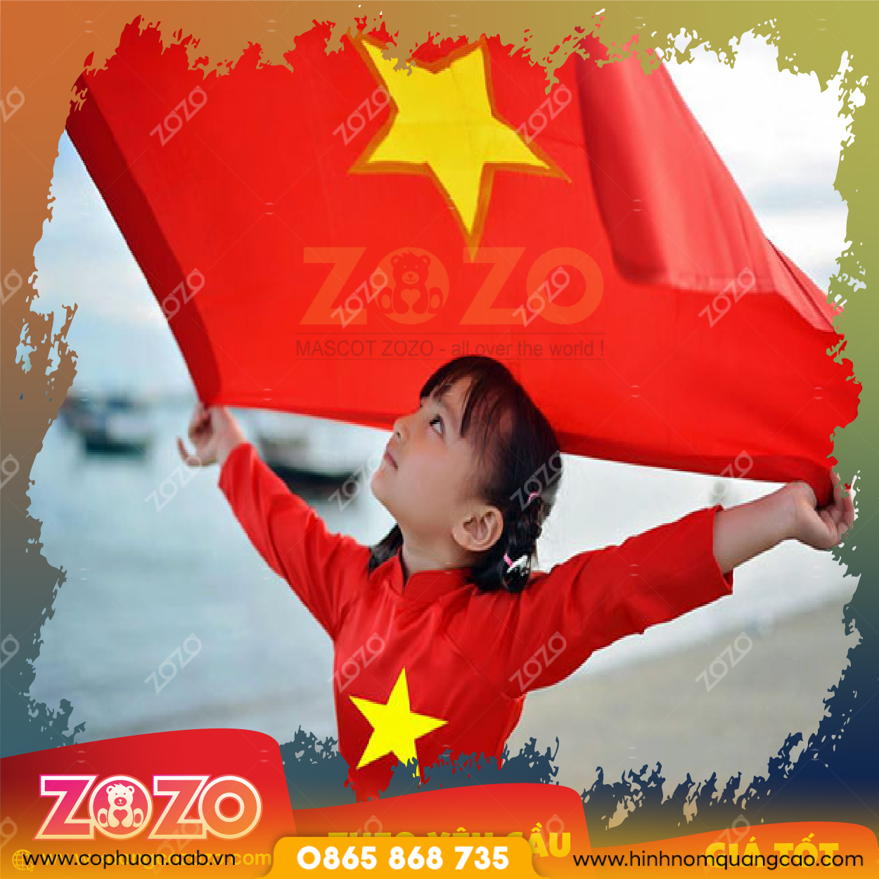 Cờ tổ quốc may theo yêu cầu thiết kế đẹp 1 co to quoc 06