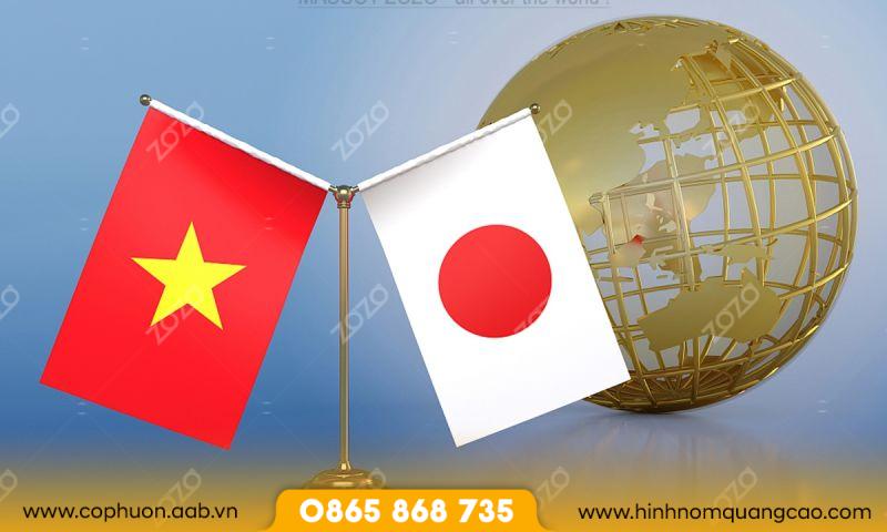 Cờ để bàn Việt Nam - Nhật Bản may sẵn 3 Cờ để bàn Việt Nam – Nhật Bản may sẵn