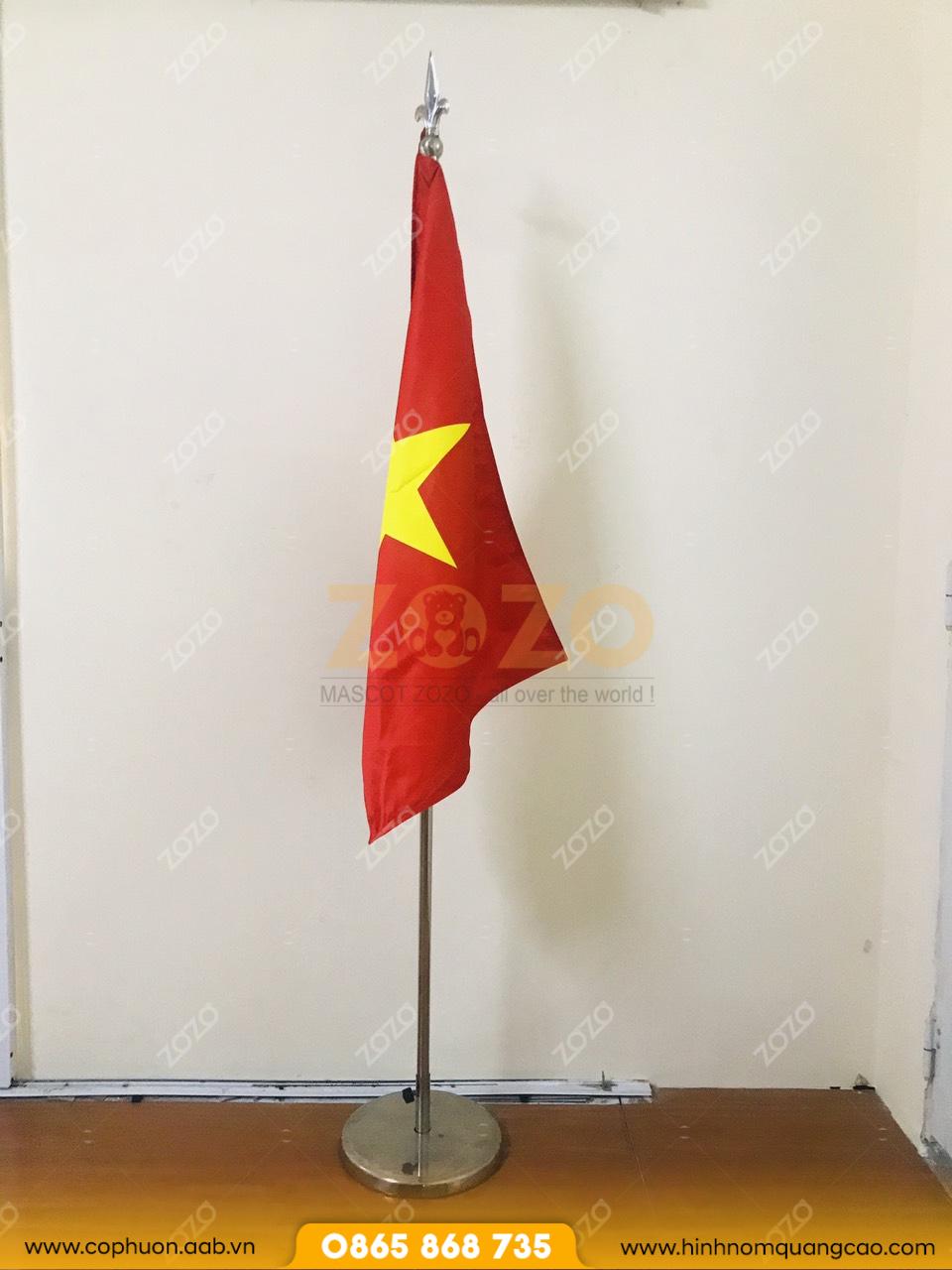 Cờ để bàn 1 lá may sẵn 3 Cờ để bàn 1 lá may sẵn