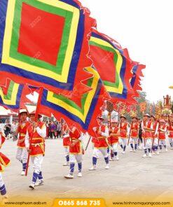 Cờ ngũ sắc may in theo yêu cầu chất lượng cao 7 Cờ lễ hội sự kiện may sẵn chất lượng cao