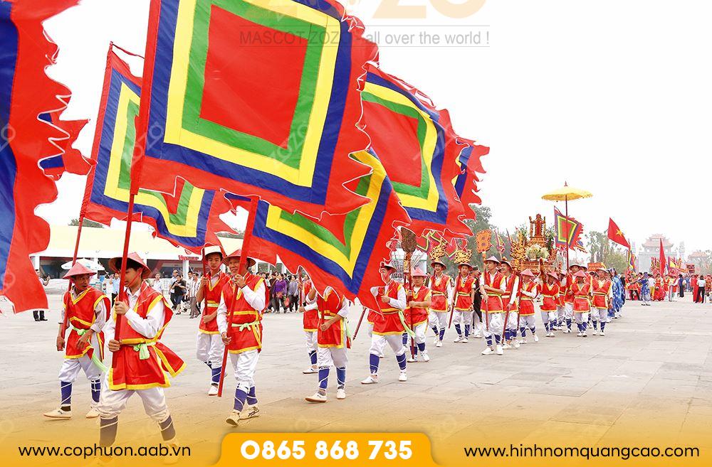 Cờ ngũ sắc may in theo yêu cầu chất lượng cao 4 Cờ lễ hội sự kiện may sẵn chất lượng cao