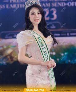 Sash Hoa Hậu Giá Rẻ may sẵn