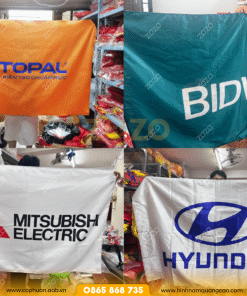 May cờ In Logo công ty thiết kế riêng