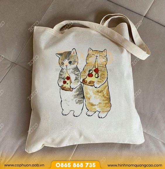 Túi vải không dệt in logo nhãn hàng may sẵn 4 Túi vải không dệt in logo nhãn hàng may sẵn