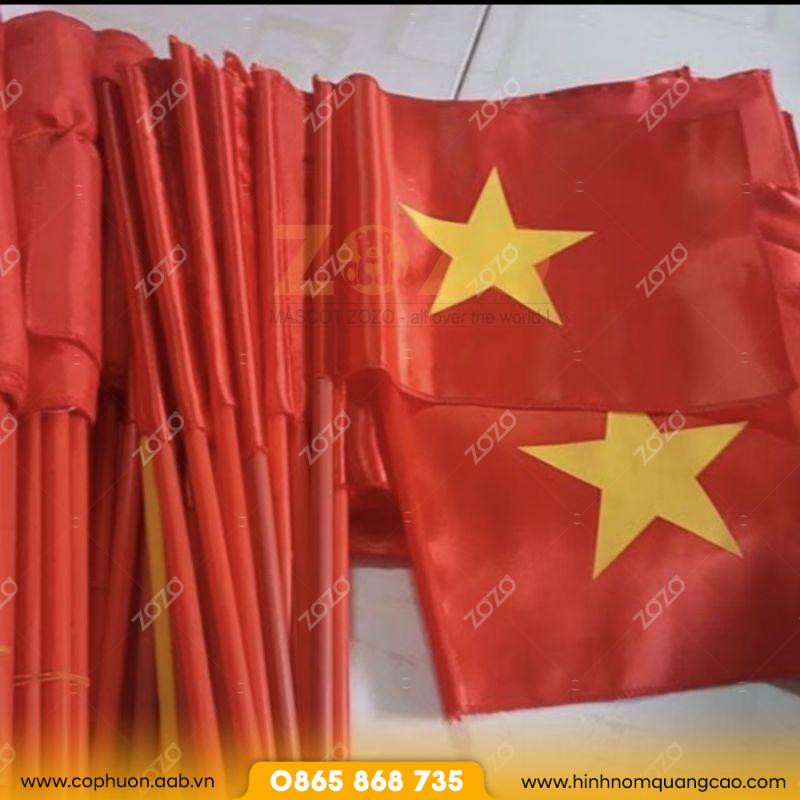 Cờ Việt Nam cầm tay chất lượng cao 3 Bán sỉ cờ cầm tay size nhỏ giá rẻ