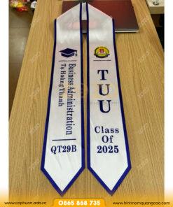 Sash tốt nghiệp trường học thiết kế riêng