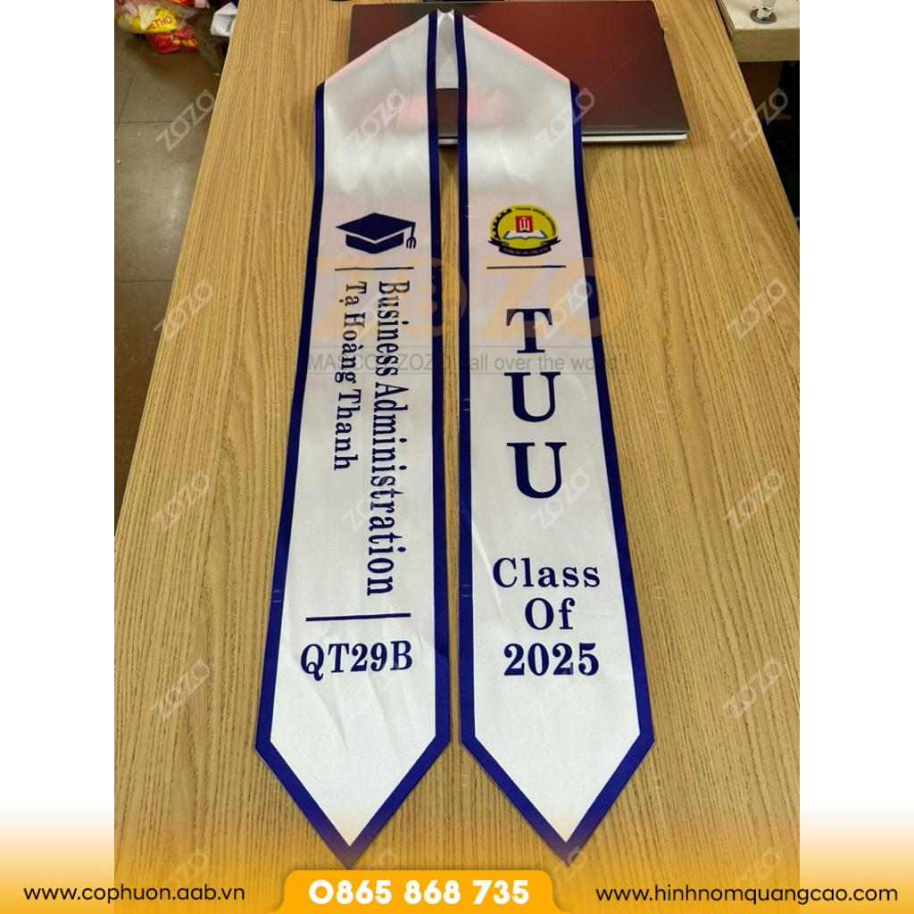 Sash tốt nghiệp trường học thiết kế riêng 2 Sash tốt nghiệp trường học thiết kế riêng