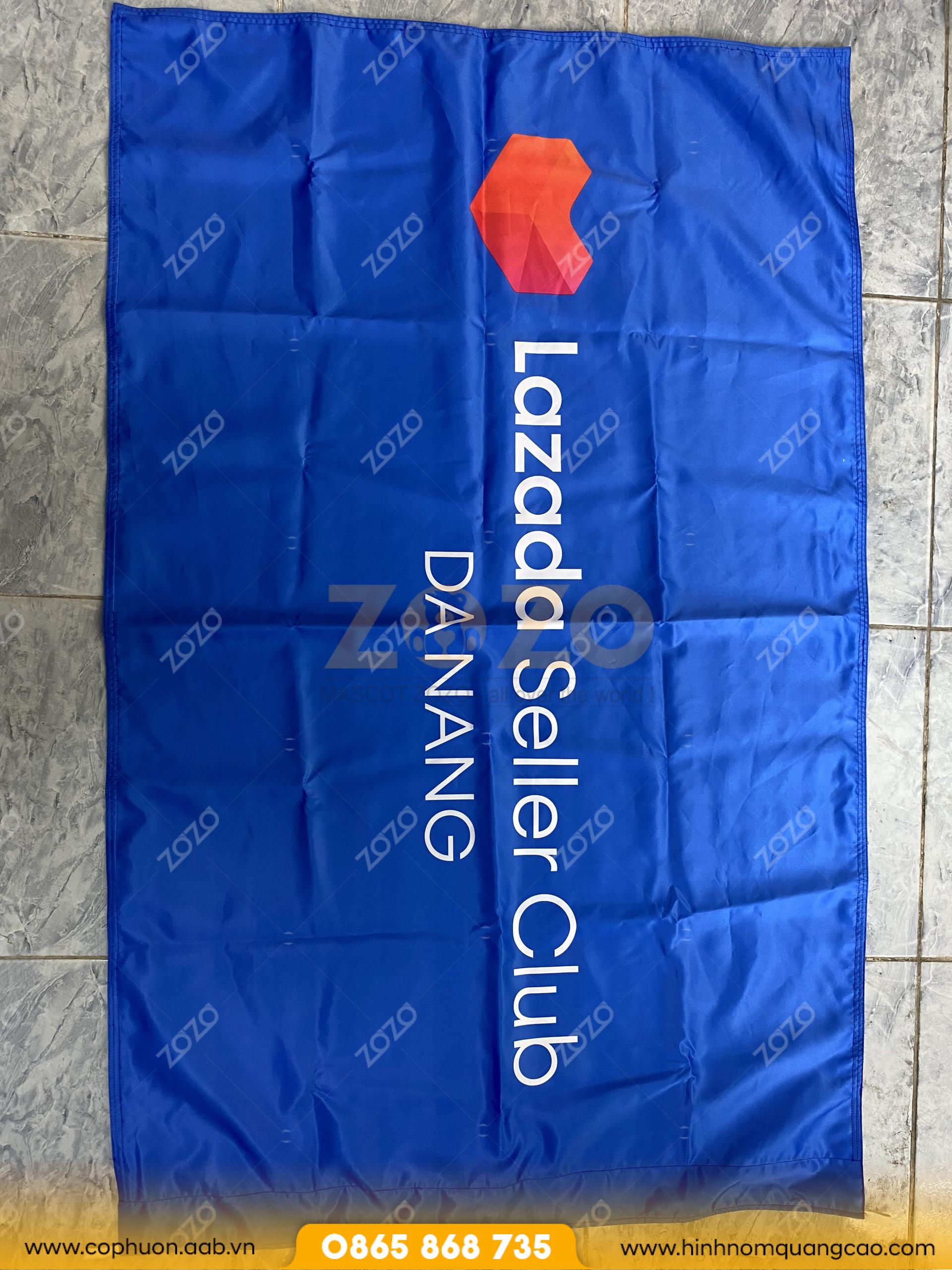 Cờ công ty in logo thiết kế độc quyền 4 Cờ công ty giá rẻ in ấn sắc nét