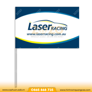 Đặt may cờ cầm tay cờ in logo công ty giá rẻ