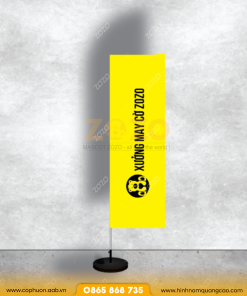 Cờ Phướn Chữ Nhật Quảng Cáo Ngoài Trời – Thiết Kế & In Ấn Tại Xưởng ZoZo