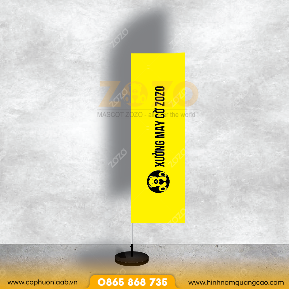 In cờ phướn chữ nhật HCM 2 Cờ Phướn Chữ Nhật Quảng Cáo Ngoài Trời – Thiết Kế & In Ấn Tại Xưởng ZoZo