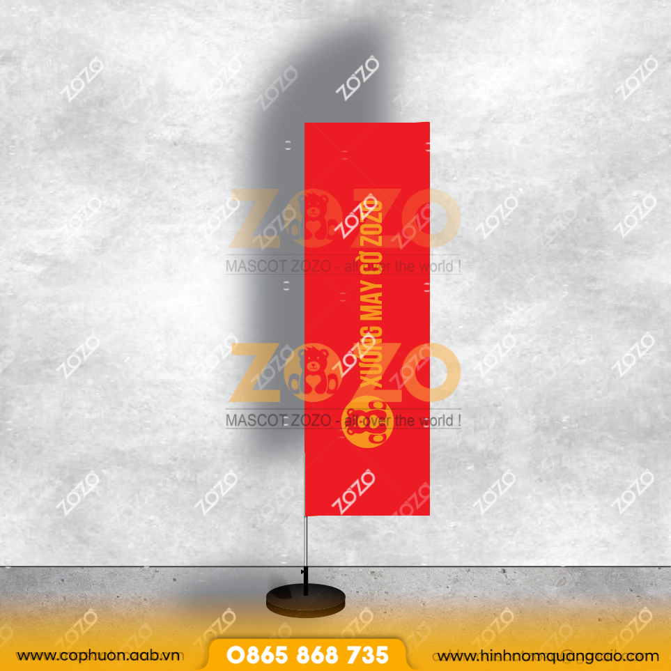 Cờ Phướn Chữ Nhật Thiết Kế Độc Quyền 3 In Cờ Phướn Chữ Nhật Quảng Cáo Số Lượng Lớn – Sản Xuất Trực Tiếp Tại Xưởng ZoZo