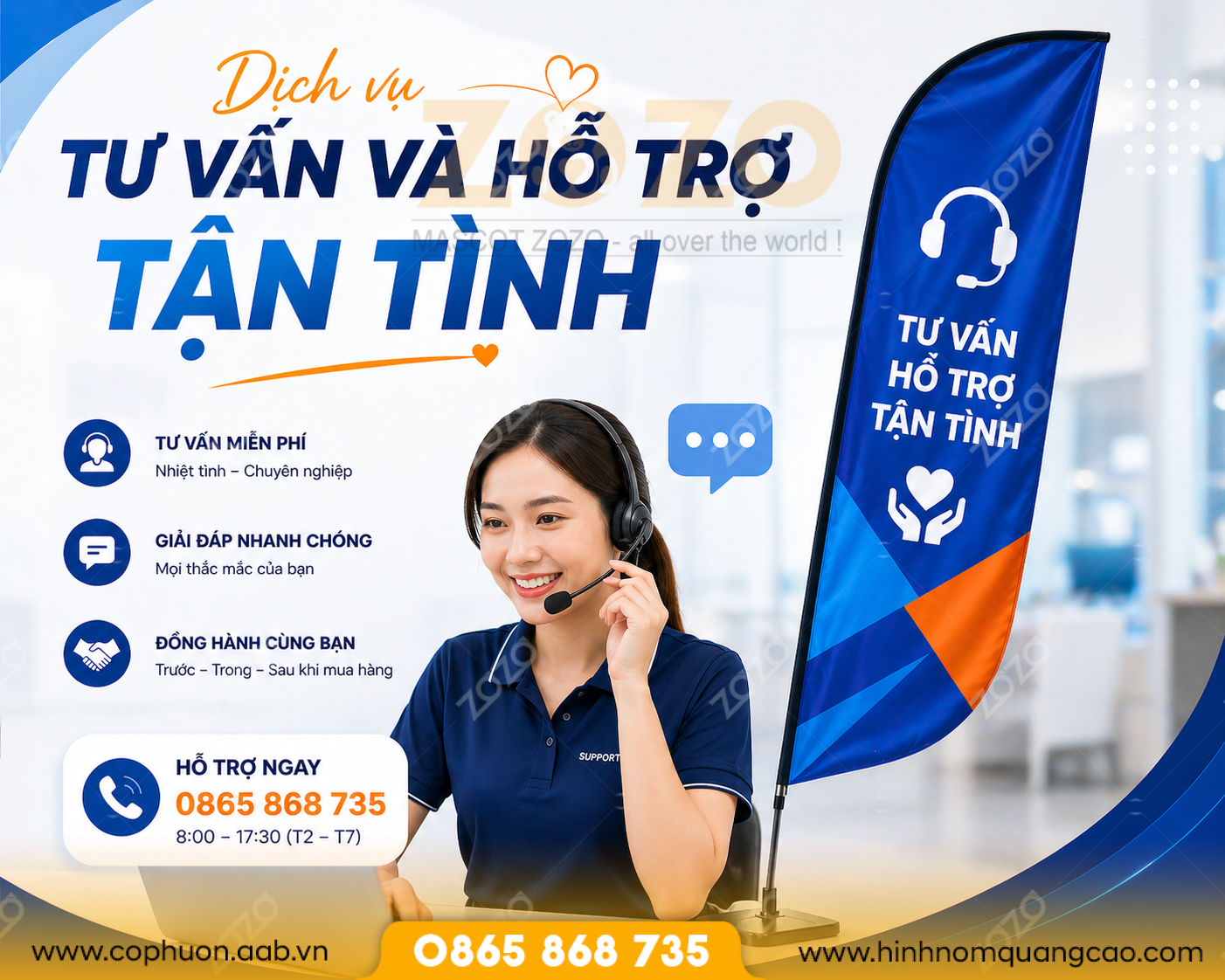 Dịch vụ tư vấn và hỗ trợ tận tình.