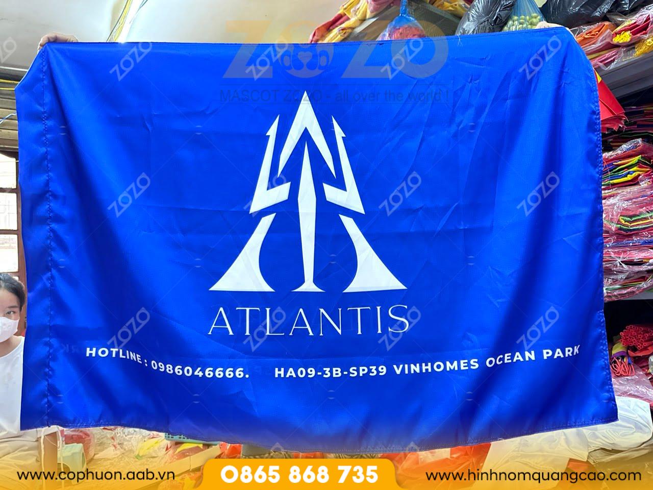 Sử dụng cờ vải theo yêu cầu cho việc quảng cáo thương hiệu, khai trương.
