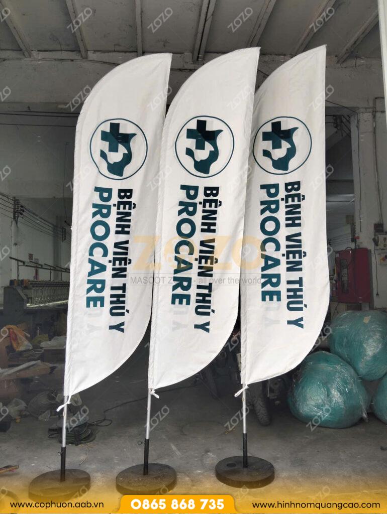 cờ phướn giọt nước theo yêu cầu