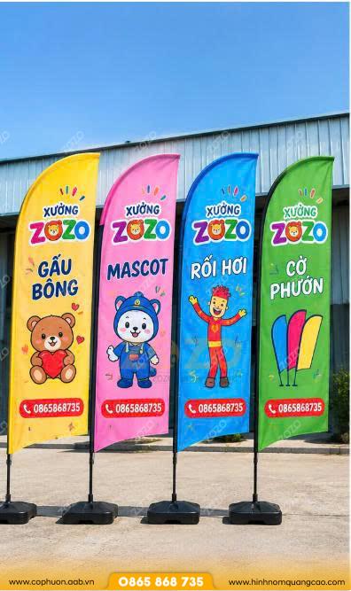 cờ quảng bá thương hiệu ngoài trời