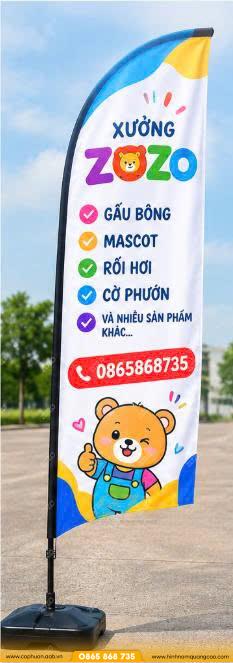 mẫu cờ quảng bá theo yêu cầu